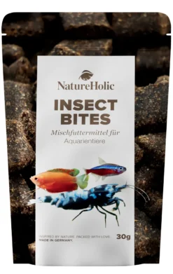 NatureHolic Insect Bites, Futter für Garnelen & Schnecken, 30 g