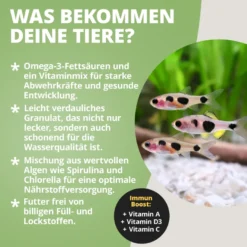 NatureHolic Mainfeed Granulat, Zierfisch Hauptfutter, 30 g