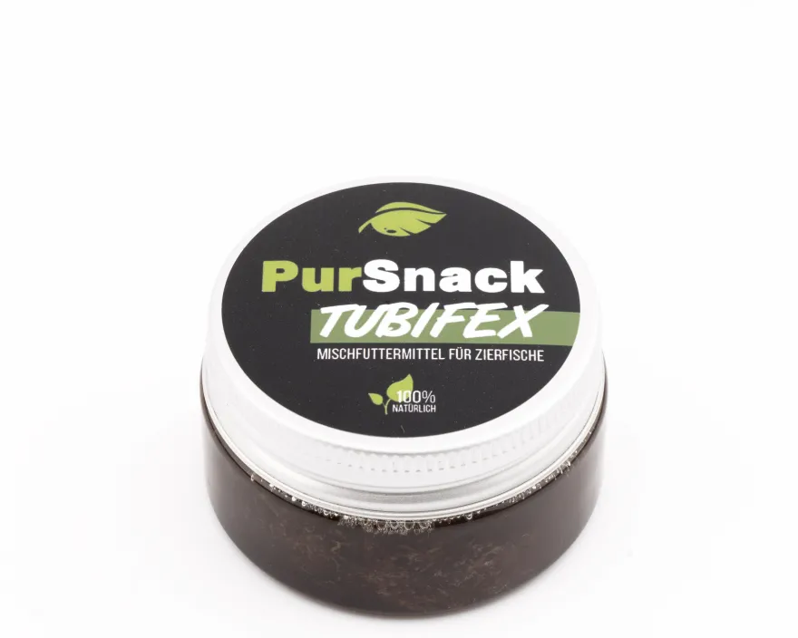 NatureHolic PurSnack Tubifex, Futter für Fische und Wirbellose, 25 ml