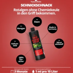 NatureHolic Red Algae Stop, Rotalgen Entferner, 250 ml