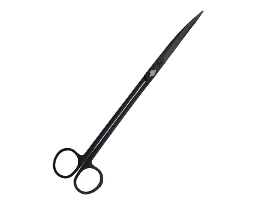 NatureHolic Scaping Scissors curved black, gebogene Pflanzenschere, 25 cm