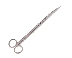 NatureHolic Scaping Scissors curved silver, gebogene Pflanzenschere, 22 cm