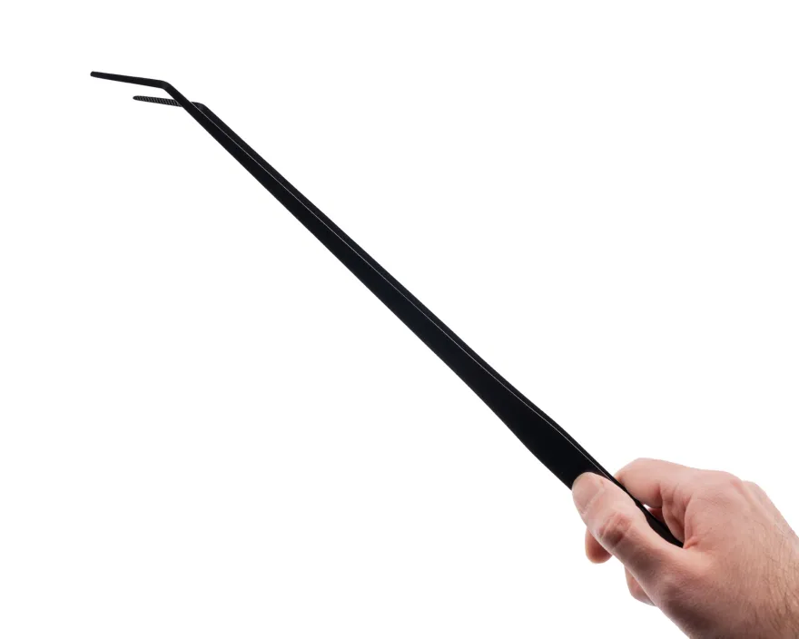 NatureHolic Scaping Tweezers curved black, gebogene Pflanzenpinzette, 48 cm