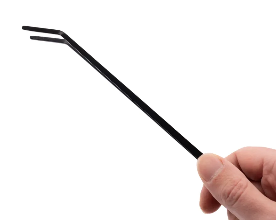 NatureHolic Scaping Tweezers curved black, gebogene Pflanzenpinzette, 27 cm