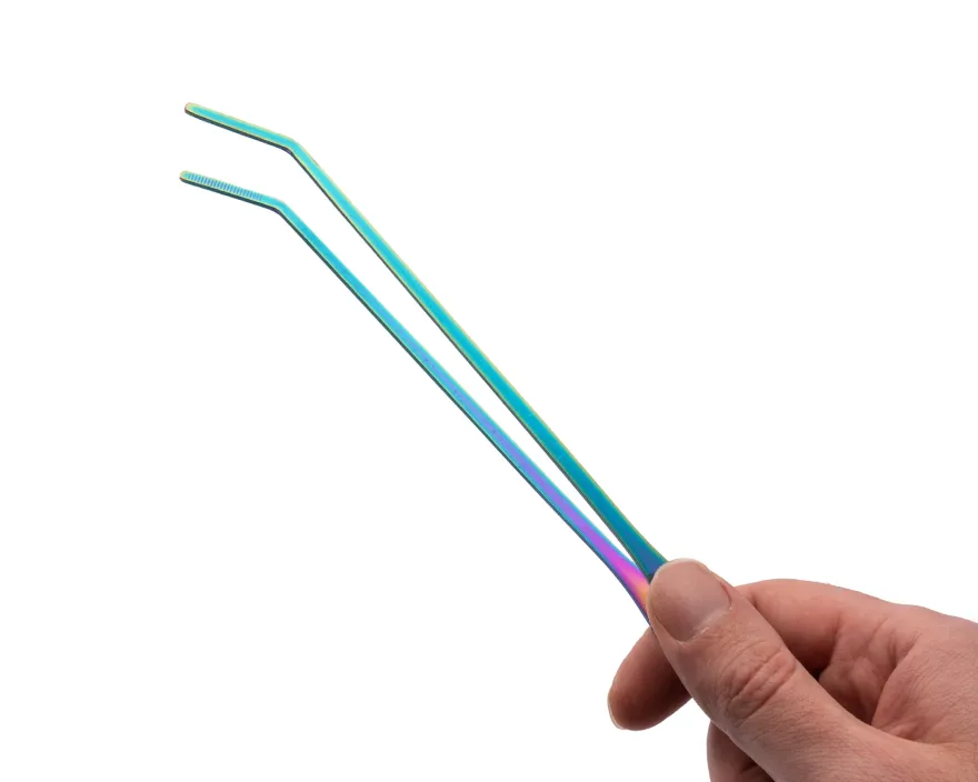 NatureHolic Scaping Tweezers curved color, gebogene Pflanzenpinzette, 27 cm