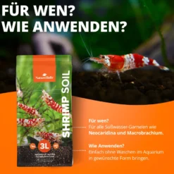 NatureHolic Shrimp Soil, Spezial Bodengrund, 3 Liter