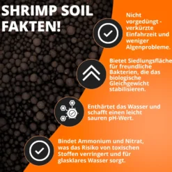 NatureHolic Shrimp Soil, Spezial Bodengrund, 3 Liter