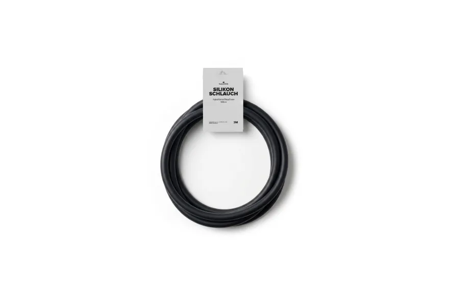 NatureHolic Silikon Aquarium Schlauch – Matt Schwarz – 16/22 mm – 3 m