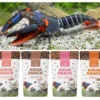 NatureHolic Snackbundle für Flusskrebse, Insect, Krill, Artemia & Salmon, 4 x 30 g