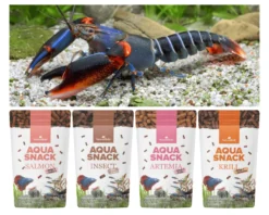 NatureHolic Snackbundle für Flusskrebse, Insect, Krill, Artemia & Salmon, 4 x 30 g