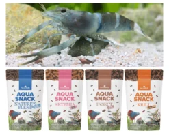 NatureHolic Snackbundle für Großarmgarnelen, Natures Blend, Krill, Insect & Artemia, 4 x 30 g