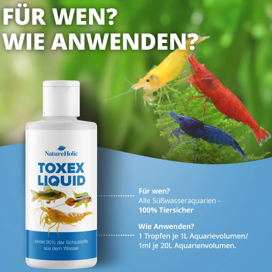 NatureHolic ToxEx Liquid, Wasseraufbereiter, 125 ml