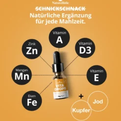 NatureHolic Vita Drops Shrimp, Garnelenfutter Zusatz für mehr Vitalität, 30 ml