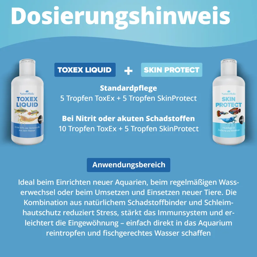 NatureHolic WaterSafe – 2-Komponenten Wasseraufbereiter-Set, 2 x 125 ml