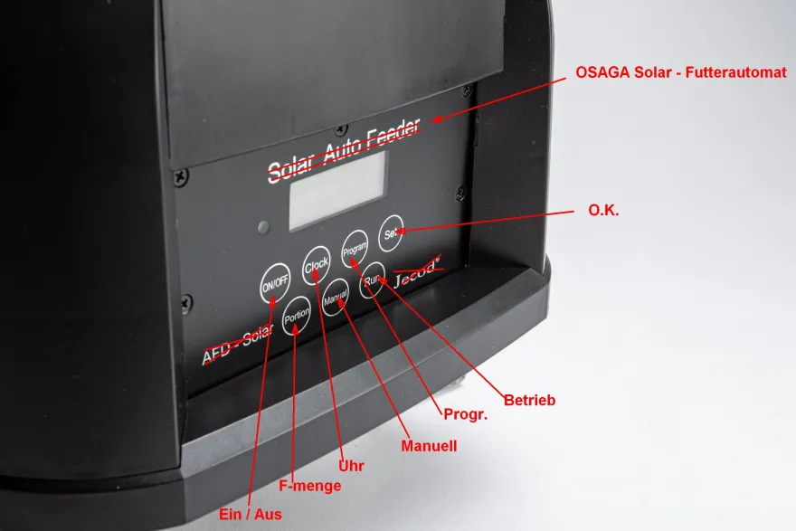 Osaga Solar Futterautomat OFF10L für Teich