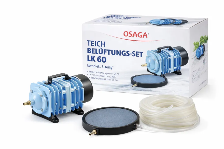 Osaga Teich-Belüftungsset LK35 Set mit 6 Steinen