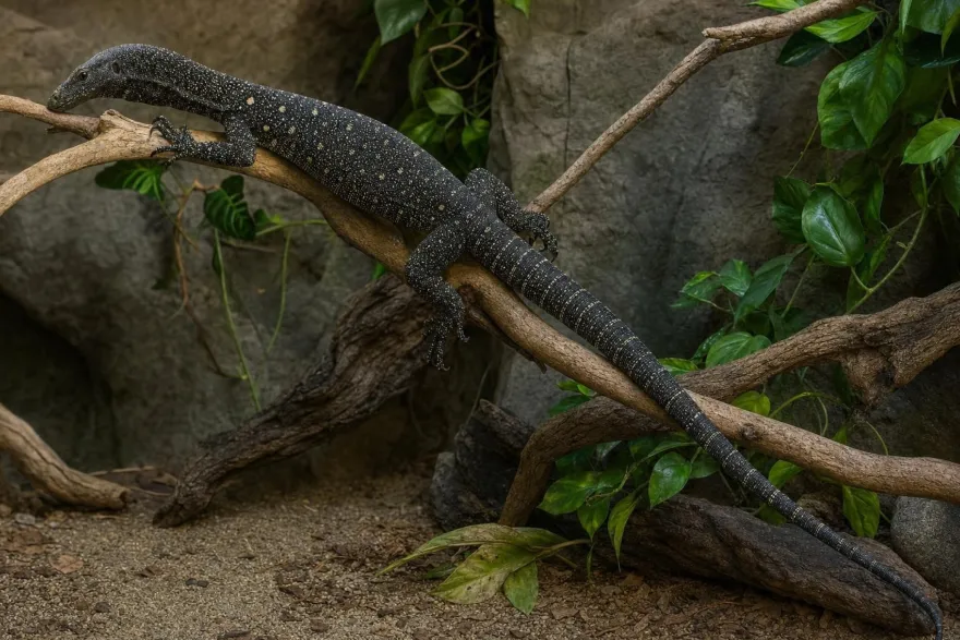 Papua-Waran, Varanus salvadorii