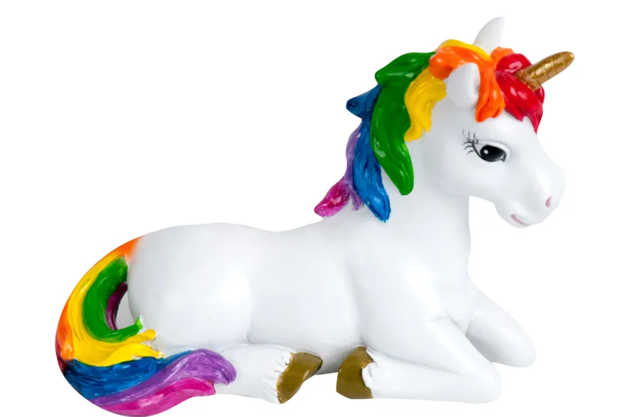 Penn-Plax Einhorn sitzend, Aquarium-Deko