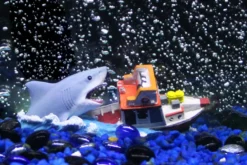 Penn-Plax Hai Bootattacke, Jaws Aquarium-Deko, klein