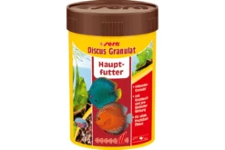 Sera Discus Granulat Nature, Hauptfutter-Granulat, 100 ml