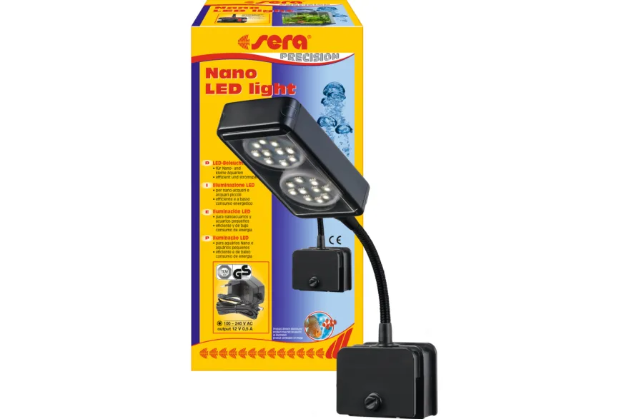 Sera Nano LED light 3×2 W, Mini-Klemmlampe