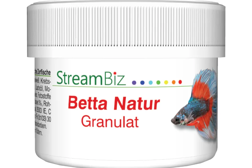 Streambiz Betta Natur Granulat, 36 g Kampffischfutter