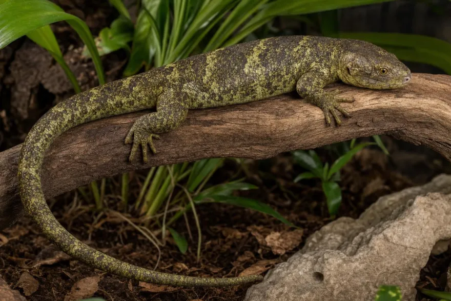 Wickelschwanzskink, Corucia zebrata