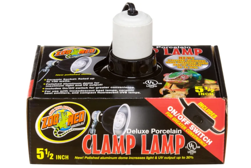 Zoomed Deluxe Porcelain Clamp Lamp (max. 100 w), Klemmlampe, 14 cm