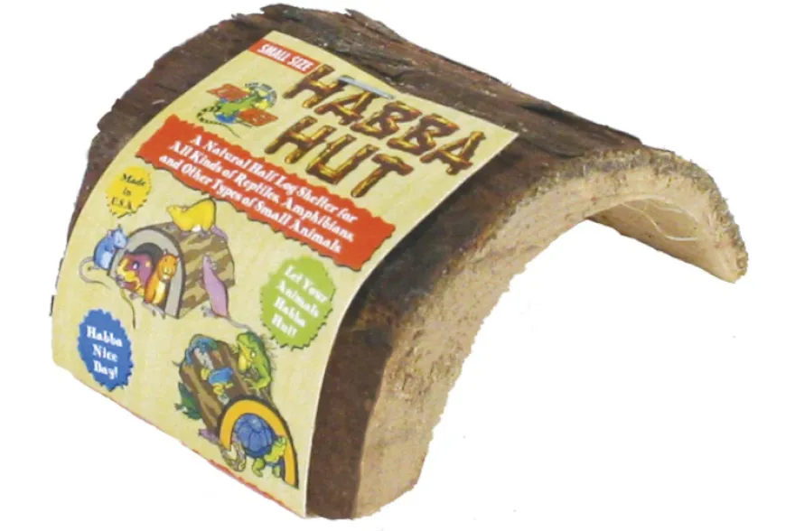 Zoomed Habba Hut (natural wood product) SM, kleine Terrarien-Holzhöhle