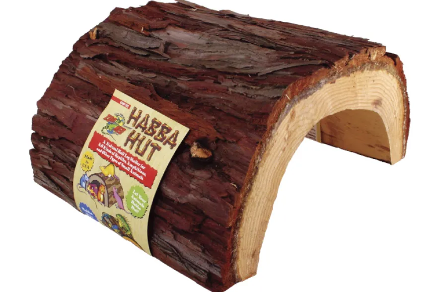 Zoomed Habba Hut (natural wood product) Giant, riesige Terrarien-Holzhöhle