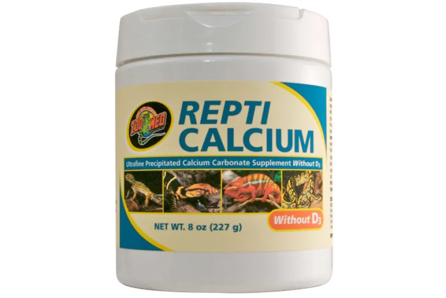 Zoomed Repti Calcium ohne D3, Ergänzungsfutter-Pulver, 227 g