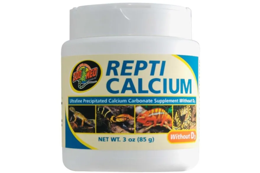 Zoomed Repti Calcium ohne D3, Nahrungsergänzungs-Pulver, 85 g
