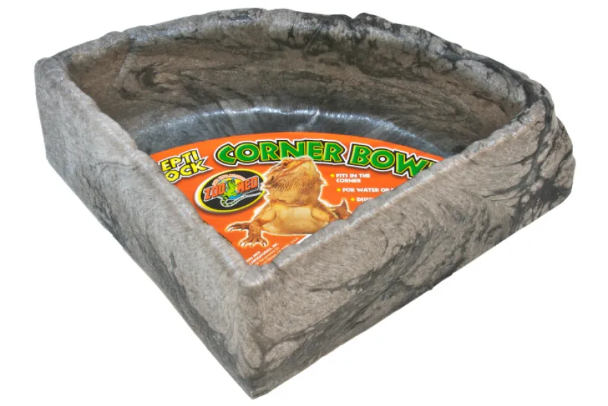 Zoomed Repti Rock Corner Water Dish Large, Eck-Schale