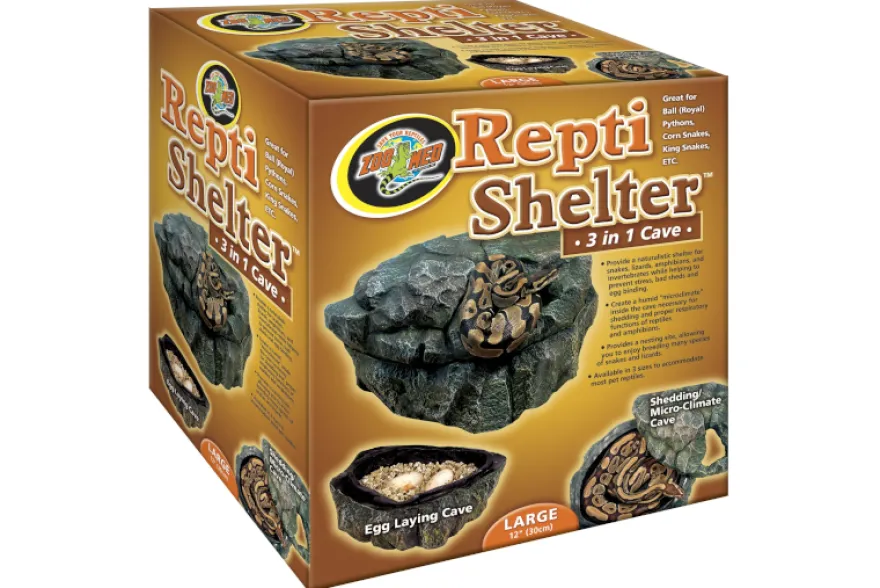Zoomed Repti Shelter 3 in 1 Cave Large, Terrarien-Höhle