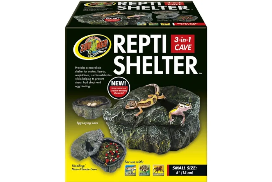 Zoomed Repti Shelter 3 in 1 Cave Small, Terrarien-Höhle